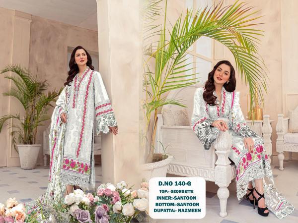 Kf 140 Embroiderd Designer Pakistani Suit Collection